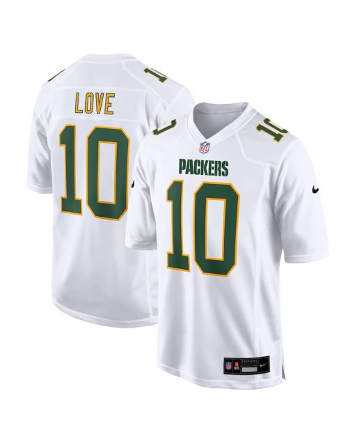 Jordan Love 10 Green Bay Packers Fashion Game Men Jersey – White