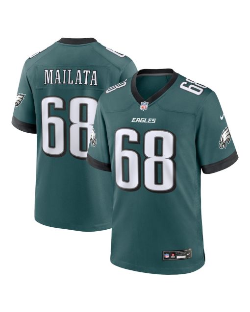 Jordan Mailata 68 Philadelphia Eagles Team Game Men Jersey – Midnight Green