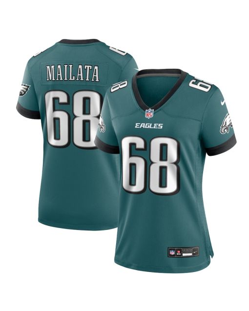 Jordan Mailata 68 Philadelphia Eagles Women’s Team Game Jersey – Midnight Green
