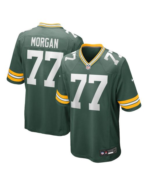 Jordan Morgan 77 Green Bay Packers 2024 Game Men Jersey – Green