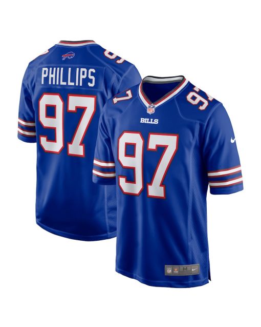 Jordan Phillips 97 Buffalo Bills Men Game Jersey – Royal