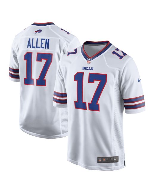 Josh Allen 17 Buffalo Bills Team Game Player Men Jersey – White
