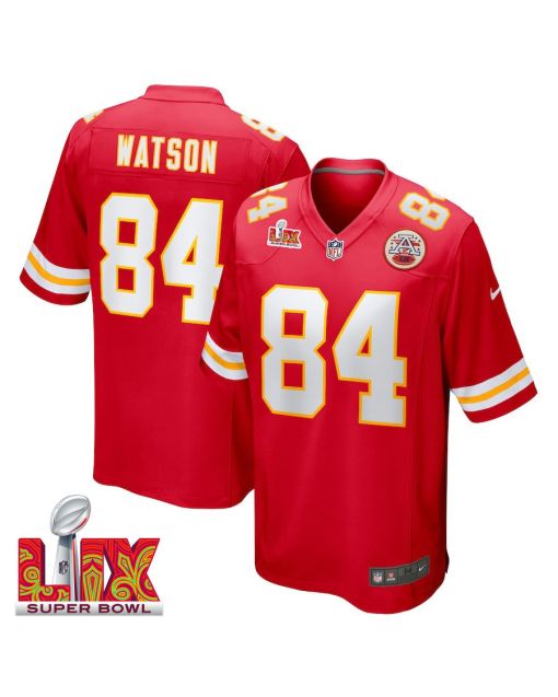 Justin Watson #84 Kansas City Chiefs Super Bowl LIX Jersey – Men’s – Red