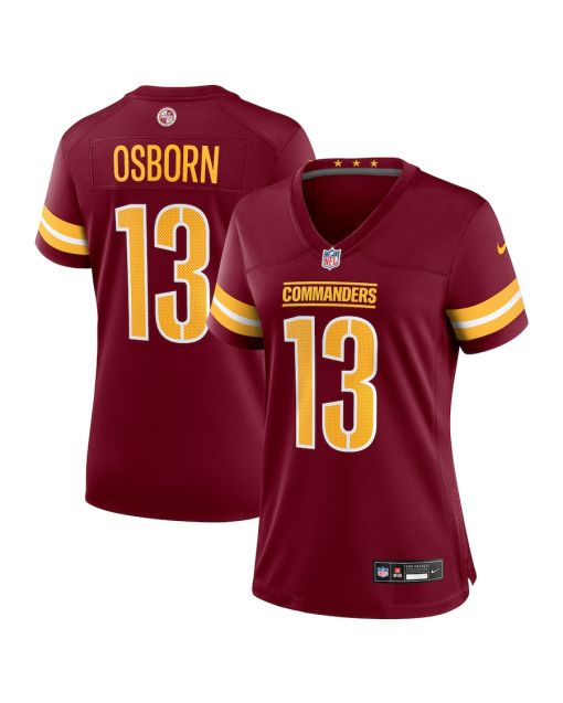 K.J. Osborn 13 Washington Commanders Women’s Game Jersey – Burgundy