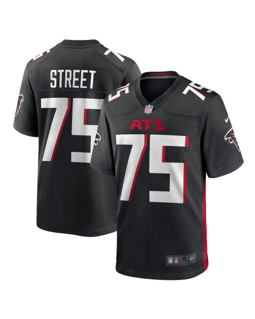 Kentavius Street 75 Atlanta Falcons Game Men Jersey – Black