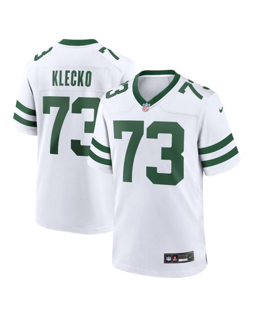 Klecko White 73 New York Jets Game Jersey Retired Player – Men, Legacy White