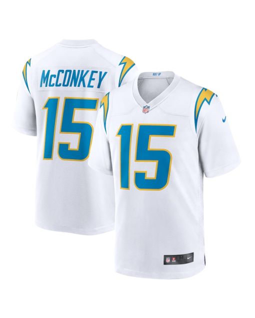 Ladd McConkey 15 Los Angeles Chargers Game Men Jersey – White