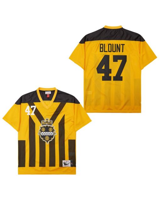 Mel Blount 47 Pittsburgh Steelers Retro Throwback Legacy Men Jersey – Black/Yellow