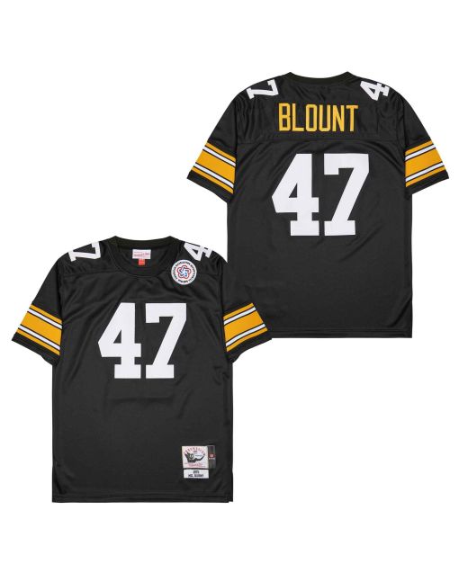 Mel Blount 47 Pittsburgh Steelers Retro Throwback Men Jersey – Black