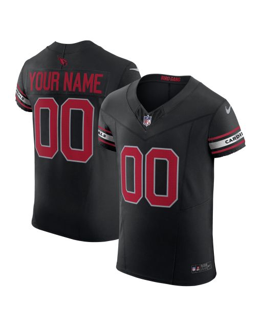 Men’s Arizona Cardinals Black Vapor F.U.S.E. Elite Custom Jersey