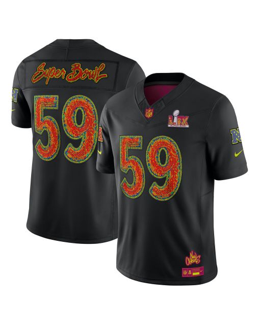 Men’s Black Super Bowl LIX Limited Jersey