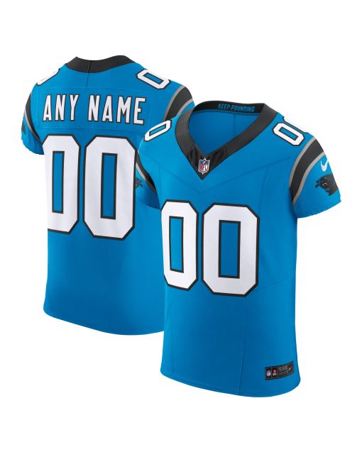 Men’s Carolina Panthers Blue Vapor F.U.S.E. Elite Custom Jersey