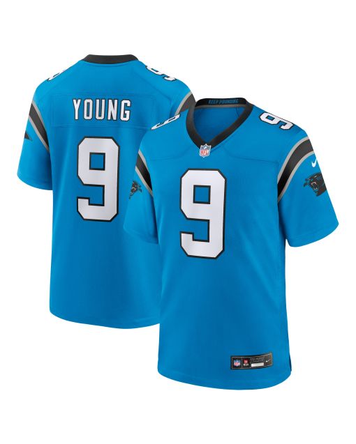 Men’s Carolina Panthers Bryce Young Blue Alternate Game Jersey