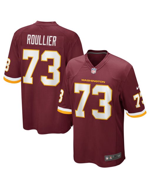 Men’s Chase Roullier Washington Football Team Burgundy Game Player Jersey
