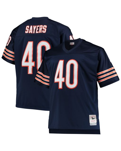 Men’s Chicago Bears Gale Sayers Mitchell & Ness Navy Big & Tall 1969 Retired Player Jersey