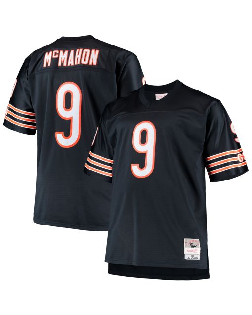 Men’s Chicago Bears Jim McMahon Mitchell & Ness Navy Big & Tall 1985 Retired Player Jersey