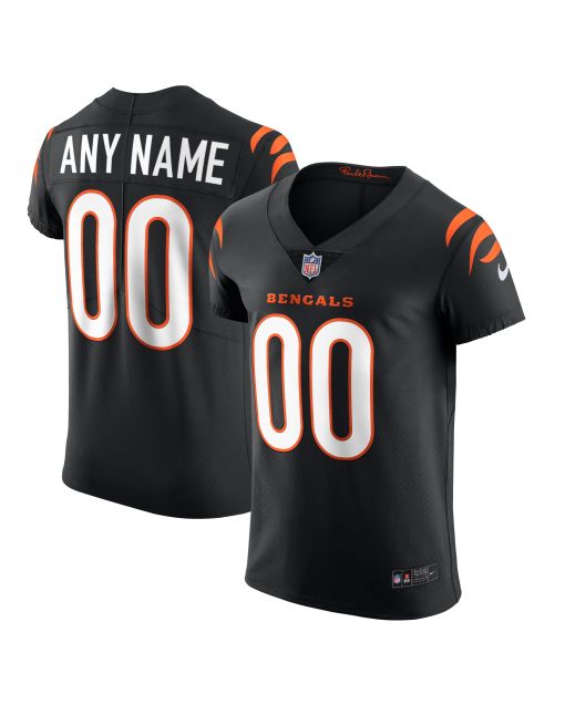 Men’s Cincinnati Bengals Black Vapor Elite Custom Jersey