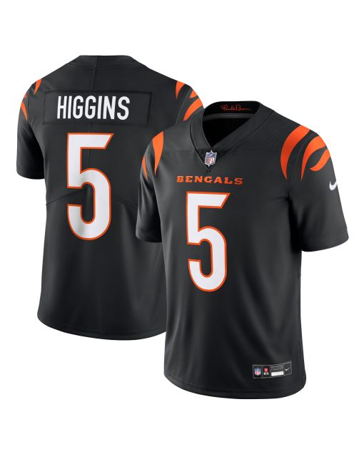 Men’s Cincinnati Bengals Tee Higgins Black Vapor Untouchable Limited Jersey