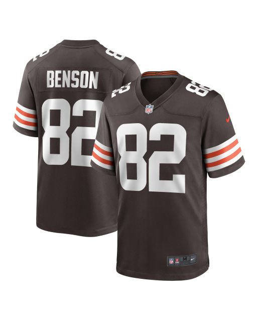 Men’s Cleveland Browns Trinity Benson Brown Team Game Jersey
