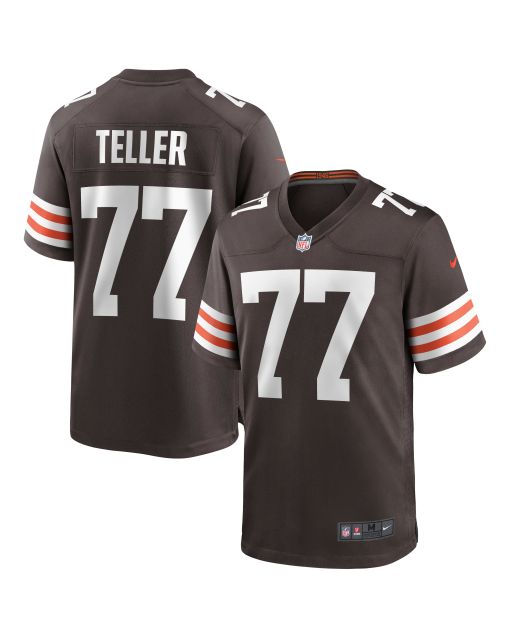 Men’s Cleveland Browns Wyatt Teller Brown Game Jersey