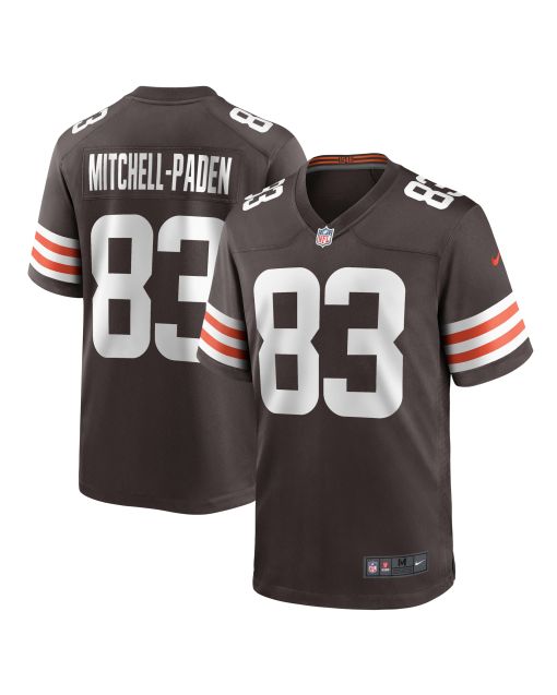 Men’s Cleveland Browns Zaire Mitchell-Paden Brown Team Game Jersey