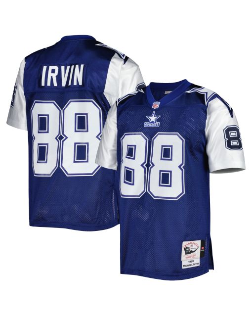 Men’s Dallas Cowboys 1995 Michael Irvin Mitchell & Ness Navy Throwback Retired Player Jersey