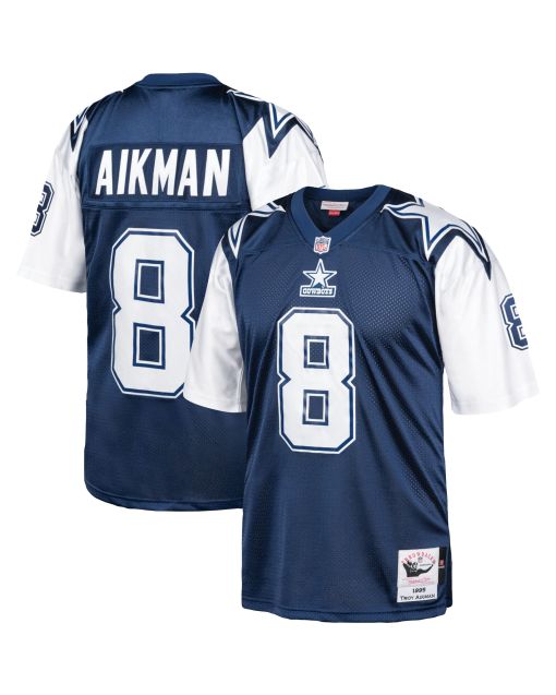 Men’s Dallas Cowboys 1995 Troy Aikman Mitchell & Ness Navy Throwback Retired Player Jersey