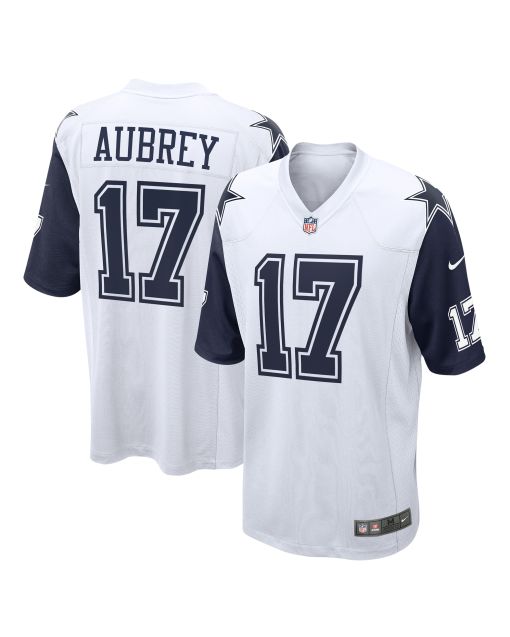 Men’s Dallas Cowboys Brandon Aubrey White Alternate Game Jersey