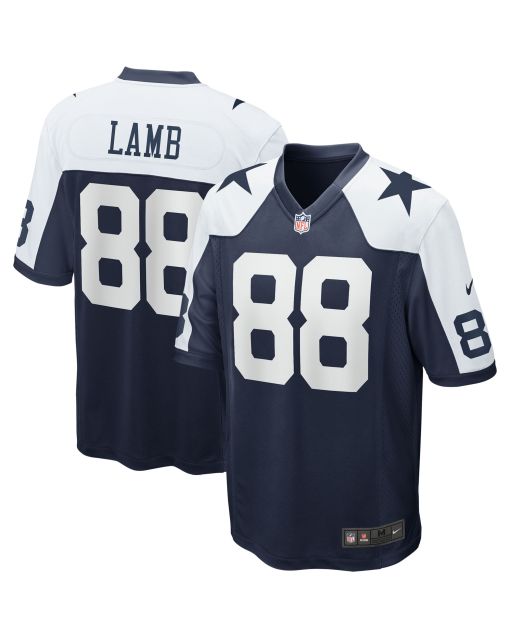 Men’s Dallas Cowboys CeeDee Lamb Navy Alternate Game Team Jersey