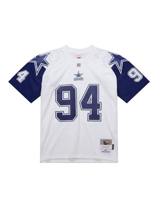 Men’s Dallas Cowboys Charles Haley Mitchell & Ness White 1994 Alternate Legacy Jersey