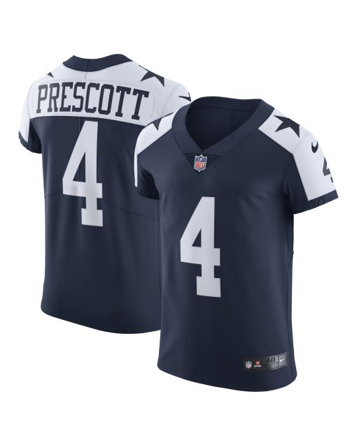 Men’s Dallas Cowboys Dak Prescott Navy Alternate Vapor Elite Player Jersey