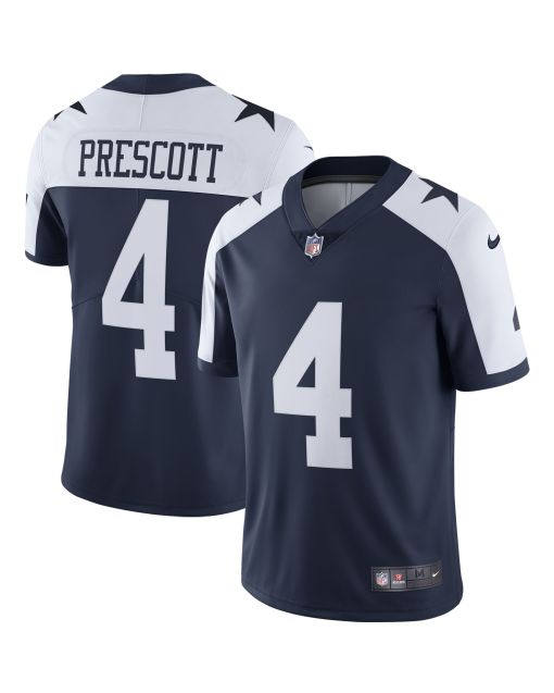 Men’s Dallas Cowboys Dak Prescott Navy Alternate Vapor Limited Jersey