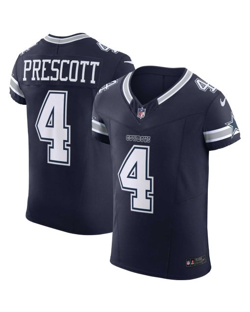 Men’s Dallas Cowboys Dak Prescott Navy Vapor F.U.S.E. Elite Jersey