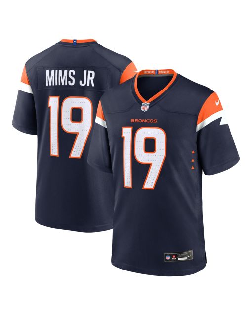 Men’s Denver Broncos Marvin Mims Jr Navy Alternate Game Jersey