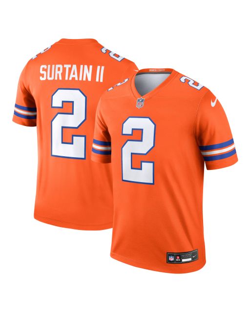 Men’s Denver Broncos Patrick Surtain II Orange Alternate Legend Player Performance Top