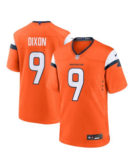 Men’s Denver Broncos Riley Dixon Orange Team Game Jersey