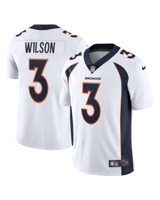 Men’s Denver Broncos Russell Wilson White Team Vapor Limited Jersey
