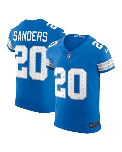 Men’s Detroit Lions Barry Sanders Blue Retired Player Vapor F.U.S.E. Elite Jersey