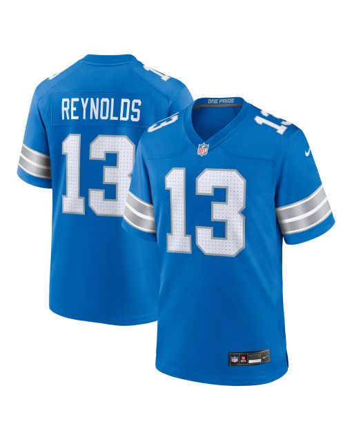 Men’s Detroit Lions Craig Reynolds Blue Team Game Jersey
