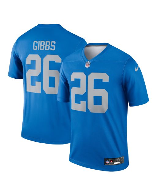 Men’s Detroit Lions Jahmyr Gibbs Blue Alternate Legend Player Performance Top