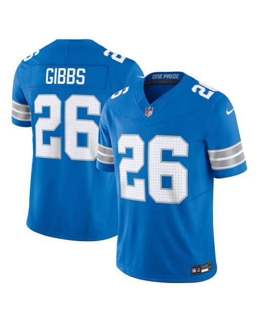 Men’s Detroit Lions Jahmyr Gibbs Blue Vapor F.U.S.E. Limited Jersey