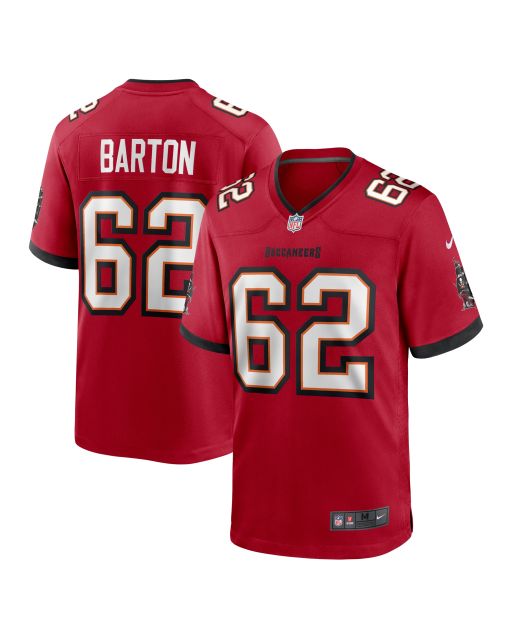 Men’s Graham Barton Pick No. 26 Red Player Game Jersey
