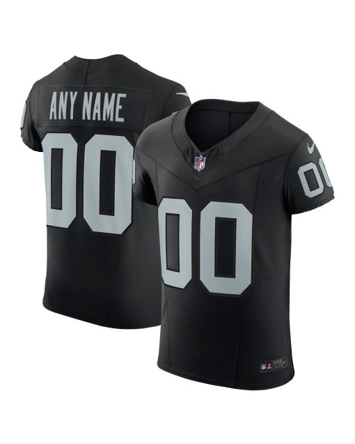 Men’s Las Vegas Raiders Black Vapor F.U.S.E. Elite Custom Jersey