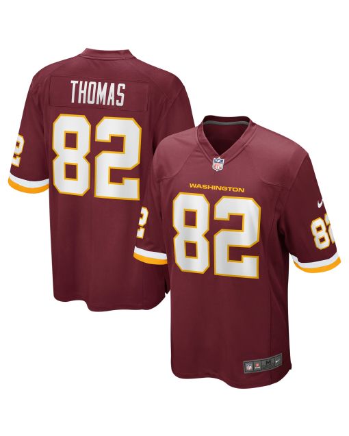 Men’s Logan Thomas Washington Football Team Burgundy Game Player Jersey