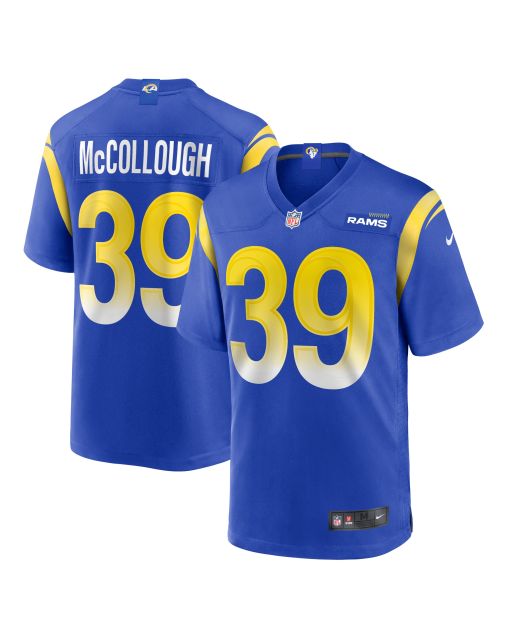 Men’s Los Angeles Rams Jaylen McCollough Royal Game Jersey