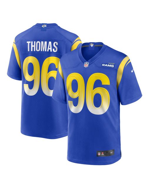 Men’s Los Angeles Rams Keir Thomas Royal Game Player Jersey