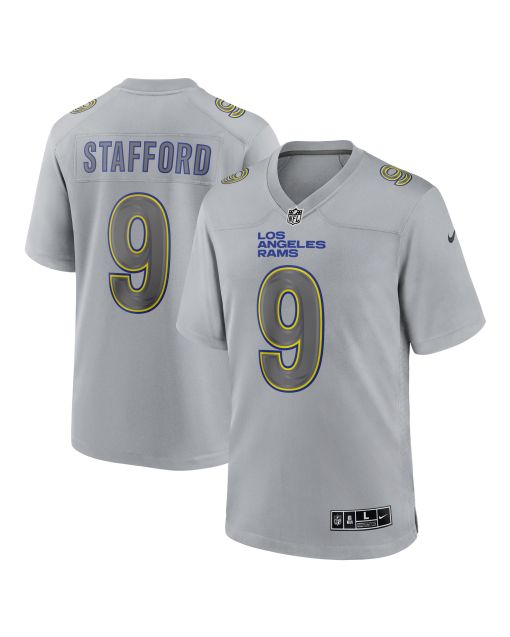 Men’s Los Angeles Rams Matthew Stafford Gray Atmosphere Fashion Game Jersey
