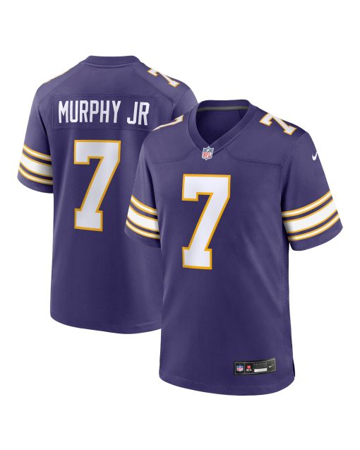 Men’s Minnesota Vikings Byron Murphy Jr. Purple Classic Player Game Jersey