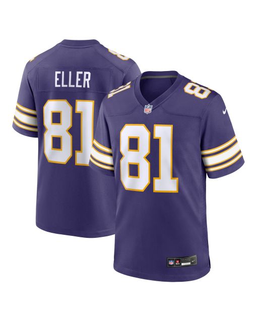 Men’s Minnesota Vikings Carl Eller Purple Classic Retired Player Jersey