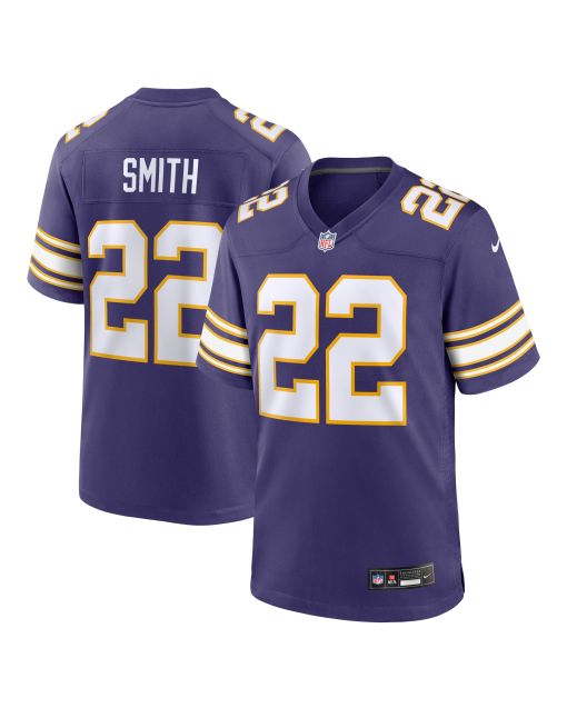 Men’s Minnesota Vikings Harrison Smith Purple Classic Player Game Jersey